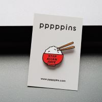 #moments(国内販売のみ・モールサイトでの販売不可） ピンズ ピンズ（pppppins） 受け部分凹：ラバー X Stop Asian Hate PPP002-X