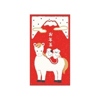 #大阪フロンティア ぽち袋 穂の湯･伊予和紙ぽち袋  馬と富士 FWP10860
