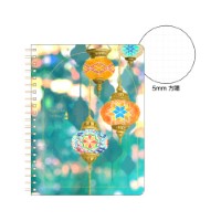 #komamono ノート トモシビ探訪･リングノート B6 モザイクランプ KO905487