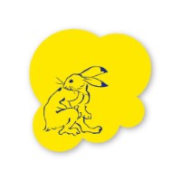 #komamono 付箋 ビビッと！鳥獣戯画ダイカット付箋  うさぎ KO905890