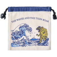 #テクノプライム 巾着 KPO(ポーチ)  巾着TIGER AND WAVES-NV 3619380840