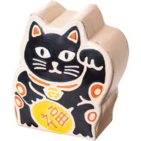 #テクノプライム 貯金箱 CB(チョキンバコ)  マネキネコ WH/BK 3619381120