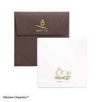 #山櫻(国内販売のみ） メッセージカード ｃａｓｈｉｃｏ正方形カード・封筒ＭＯＯＭＩＮ  ニョロニョロ 351667