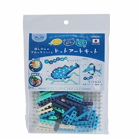 #イワコーグローバル 消しゴムブロック けしブロドットアート   ジンベエ、イルカ ER-GLB704
