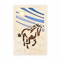 #永善（旧クルーシャル） 和文具 御朱印帳 B6変形 幸運の左馬 25155TKH