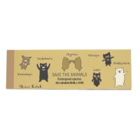 #木ノ瀬印刷 Shinzi Katoh 一筆メモ  熊の絶滅危惧種と仲間 IM-01023
