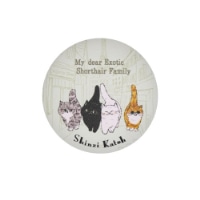 #木野瀬印刷  ぷにぷに缶バッジ My dear cats  paris PK-01002