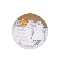 #木野瀬印刷  ぷにぷに缶バッジ My dear cats  すやすやねこ PK-01003