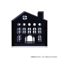 #komamono 印章用品 街並みスタンプフレーム クリアスタンプ付 L ブラック KO631001