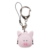 #ピージーデザイン シリコンポーチ mimi POCHI-Bit Friends Keyring & strap  ぶたたん 785249