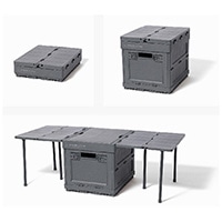 #エルコミューン 生活雑貨 マルチBOX  GRAY AMP-ST002