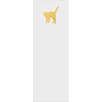 #エルコミューン ブックマーク ワンポイント　クリアブックマーク  Cat BMK-004