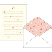 #エルコミューン レターセット パポテ　レターセット  cat LTS-094