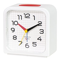 #エルコミューン アラームクロック BHS GENE ALARM CLOCK Bayer Alarm SQ   WH DCL-005