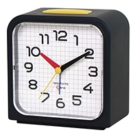 #エルコミューン アラームクロック BHS GENE ALARM CLOCK Bayer Alarm SQ   BK DCL-006
