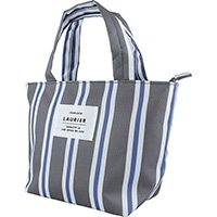 #エルコミューン ランチ小物 ローリエ・保冷ランチトート Ｍ Stripe Dark Gray CLB-430