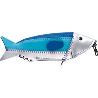 #エルコミューン 周辺小物 Mini Fish Case  Silver&Navy FC-34