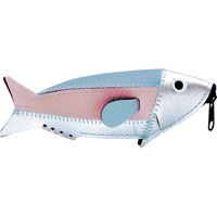 #エルコミューン 周辺小物 Mini Fish Case  Silver&Smoke FC-36