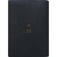 #エルコミューン 読書小物 ワンポイント・ブックカバー  Medjed Black PBC-025