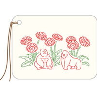 #エルコミューン ラッピング小物 PETIT ET GRANDギフトタグ  Gorilla TAG-029