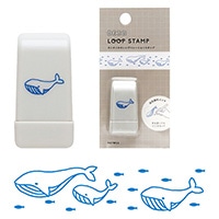 #エルコミューン 印章用品 デコループスタンプ  Whale STP-007