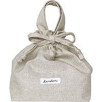 #エルコミューン 生活雑貨 保冷ランチ巾着袋  Beige LNC-322
