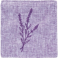 #エルコミューン キッチン雑貨 刺繍コースター  Lavender KIN-106
