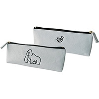 #エルコミューン 収納用品 キャンバスペンケース  Doodle Gorilla CPC-036