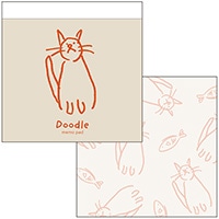 #エルコミューン メモ スクエアメモパッド  Cat MMP-025