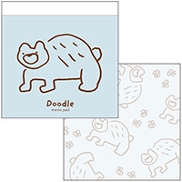 #エルコミューン メモ スクエアメモパッド  Bear MMP-027