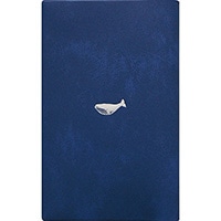 #エルコミューン 読書関連小物 ワンポイントブックカバー  新書サイズ Whale PBC-032