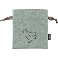#エルコミューン ランチ関連小物 ドゥードゥル･ミニ巾着袋  Duck LNC-1603