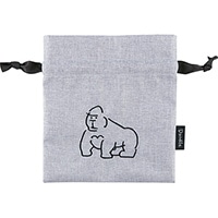 #エルコミューン ランチ関連小物 ドゥードゥル･ミニ巾着袋  Gorilla LNC-1604