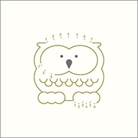 #エルコミューン 慶弔用品 ツナギぽち袋 2枚入 フクロウ PTB-012