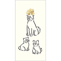 #エルコミューン 慶弔用品 マティータ長ぽち袋 3枚入 ドッグ MTT-012
