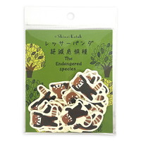 #シール堂 シール バナナペーパーフレークシール･絶滅危惧種 8種×各4枚入 レッサーパンダ bp-fs-10015