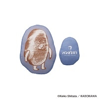 #komamono 生活雑貨 ダイカットクッション・パンどろぼう M ブルー IP466244