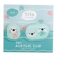 #ラボクリップ クリップ トリオ水族館・アクリルクリップ 2個セット ﾗｯｺ B25-TRAC-RA