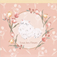 #ラボクリップ メモ スーレフルール･メモ 4デザイン×各25枚 ピンク A26-SFME-PK