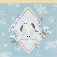 #ラボクリップ メモ スーレフルール･メモ 4デザイン×各25枚 ブルー A26-SFME-BL