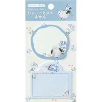 #ラボクリップ 付箋 スーレフルール･ダイカットふせん 2種･各15枚 ブルー A26-SFFS-BL