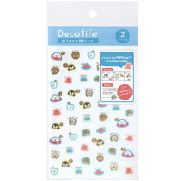 #ラボクリップ シール デコライフ・リアクションシール 9design・2枚入 スイゾクカン DLST-RE-SZ
