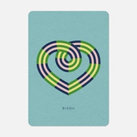 #クオバディス・ジャパン(国内販売のみ） カード グリーティンクカードBISOUNEVADA A6 ｍ ptcara6s-018-ti