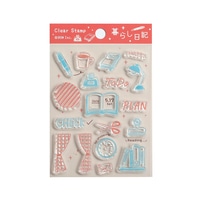 #ビージーエム 印章用品 クリアスタンプ  ダイアリー・暮らし日記 BT-CS074