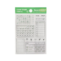 #ビージーエム 印章用品 クリアスタンプ  記録・シート BT-CS076