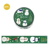#ビージーエム マスキングテープ マスキングテープ　クリスマス限定 15ｍｍ×5m Snowman BM-SPLM054