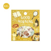 #ビージーエム シール フレークシール･今日もいい日 15designs・各3peace Good Morning BS-FG281