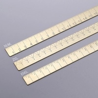 #インターアクト 筆記関連小物 ブラスルーラー 16cm イングリッシュ BR31ENG