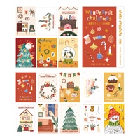 #ビージーエム ポストカード 素敵なクリスマスの時間 16枚入り ｽﾃｷﾅｸﾘｽﾏｽﾉｼﾞｶﾝ BC-F008