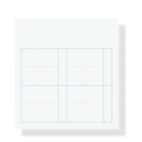 #+teacher付箋 マス目フセン･Kaketa!  クリームホワイト MFSN-04